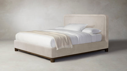 The Kent  - Nubuck Leather Sail Bed - 41" Headboard