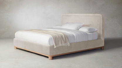 The Kent  - Nubuck Leather Sail Bed - 41" Headboard