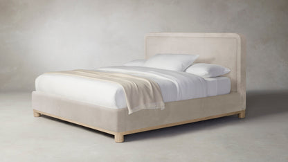 The Kent  - Nubuck Leather Sail Bed - 53" Headboard