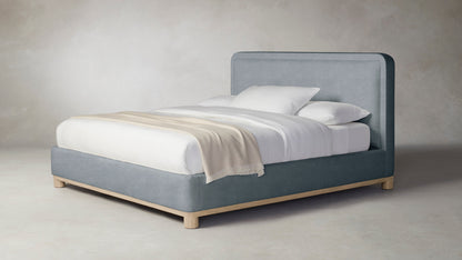 The Kent  - Performance Melange Weave Aegean Bed - 47" Headboard