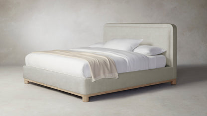 The Kent  - Performance Melange Weave Flint Bed - 53" Headboard