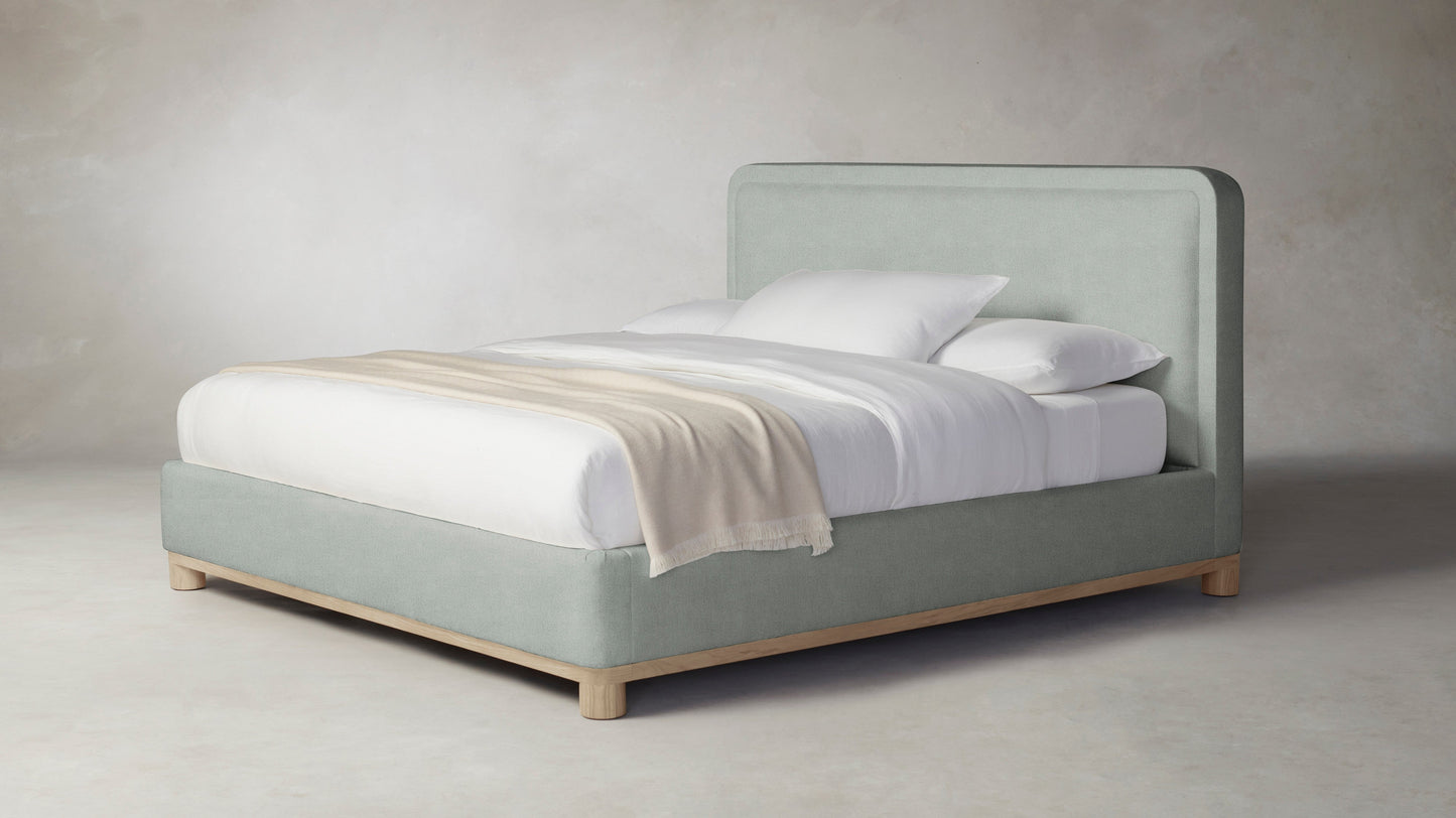 The Kent  - Performance Melange Weave Seaglass Bed - 47" Headboard