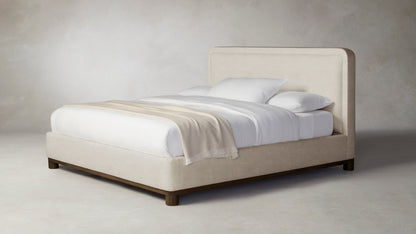 The Kent  - Performance Melange Weave Shell Bed - 47" Headboard