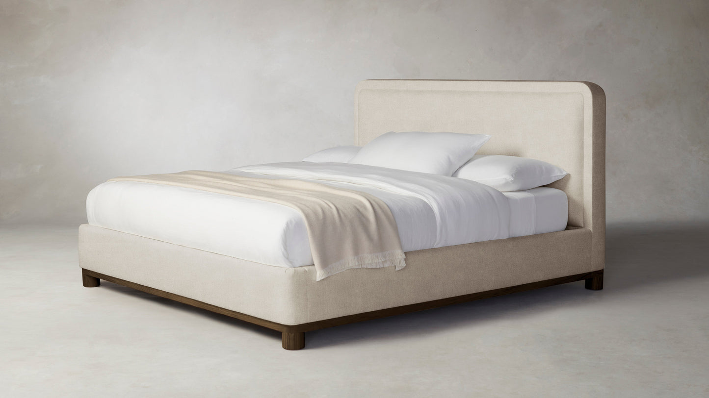 The Kent  - Performance Melange Weave Shell Bed - 41" Headboard