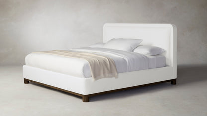 The Kent  - Performance Textured Linen Bone Bed - 53" Headboard