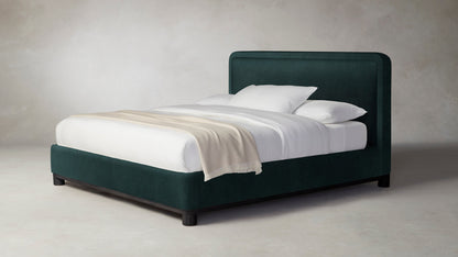 The Kent  - Performance Velvet Emerald Bed - 41" Headboard