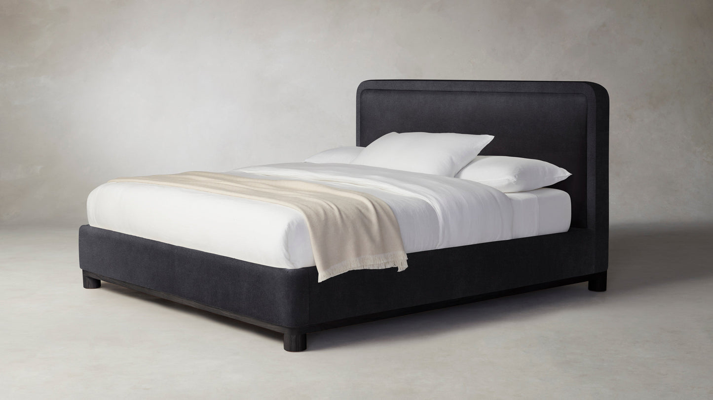 The Kent  - Performance Velvet Flannel Bed - 41" Headboard