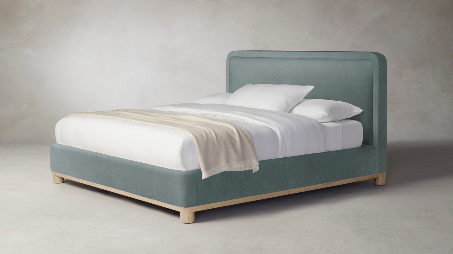 The Kent  - Performance Velvet Seafoam Bed - 47" Headboard