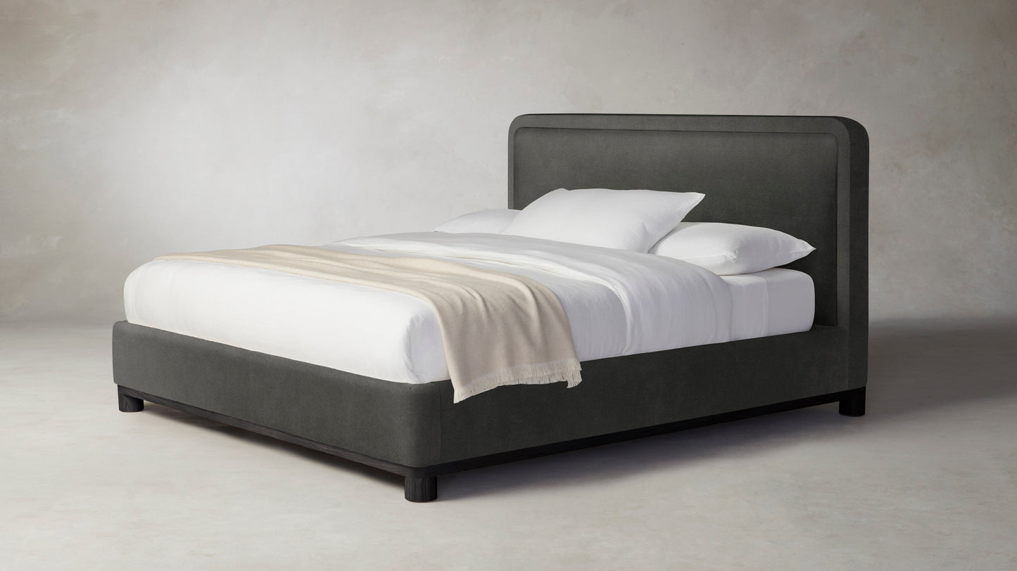 The Kent  - Performance Velvet Slate Bed - 53" Headboard