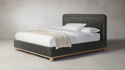 The Kent  - Performance Velvet Slate Bed - 41" Headboard