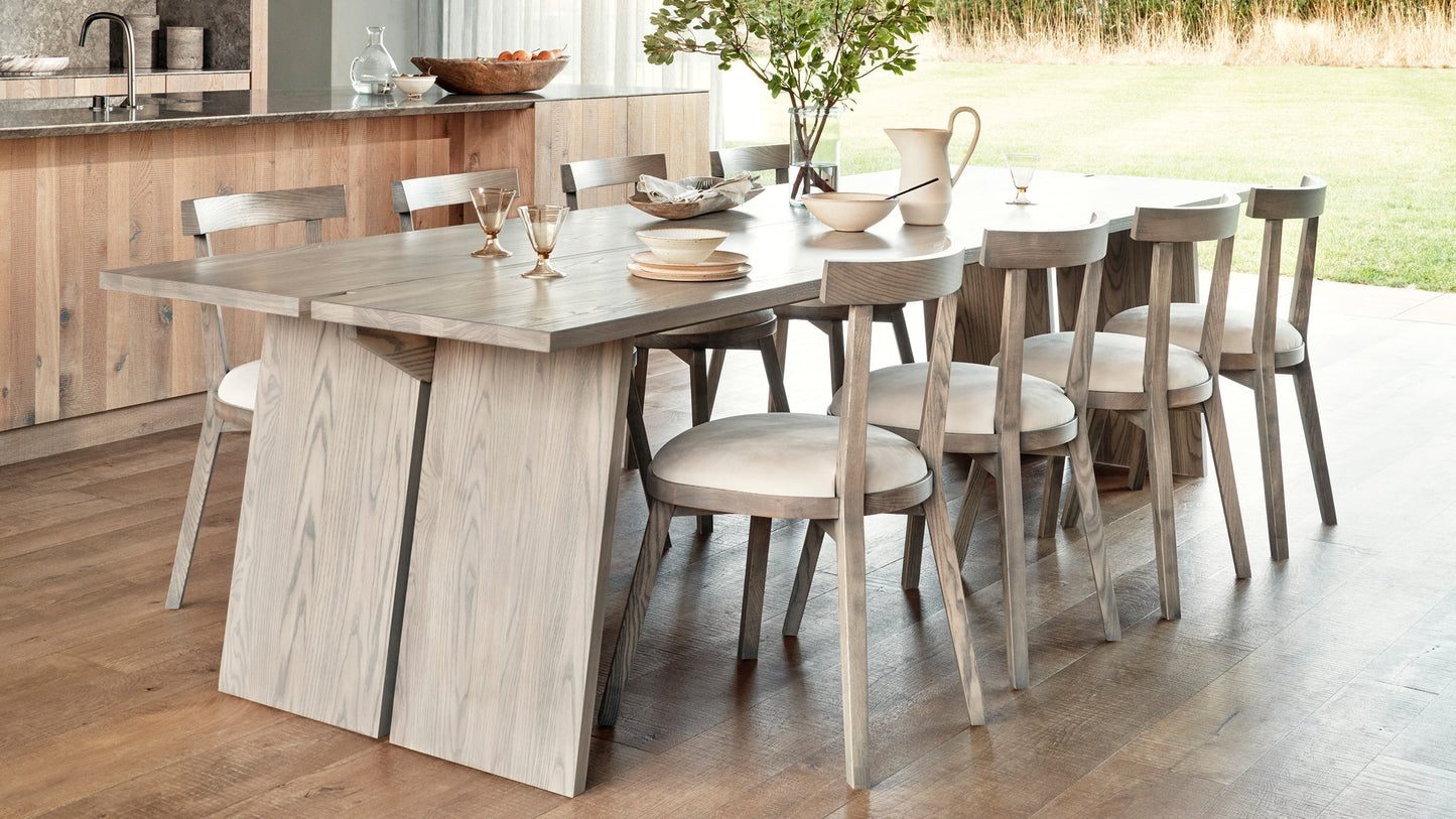 The Allen  - Performance Linen Oyster Dining Chair