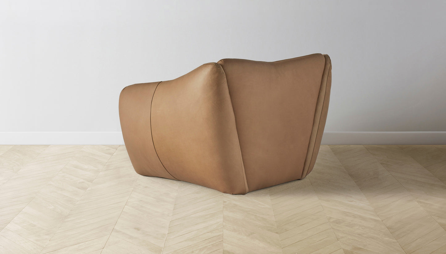 The Bond  - Tuscan Leather Camel Chair