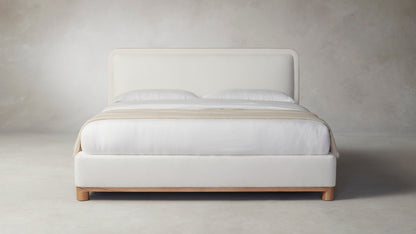 The Kent  - Performance Textured Linen Pearl Bed - 41" Headboard