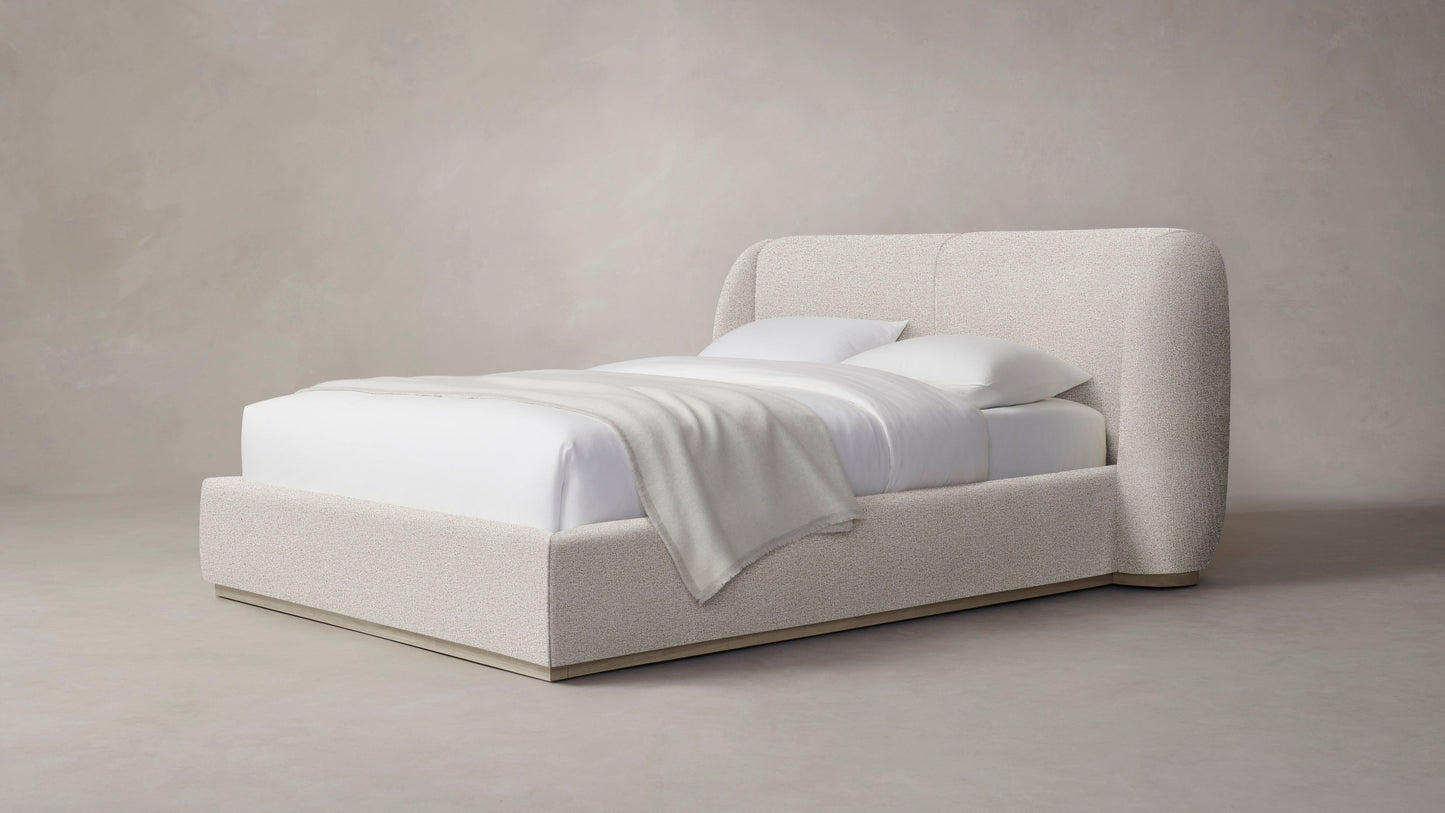 The Smith  - Performance Bouclé Polar Bed - 42" Headboard