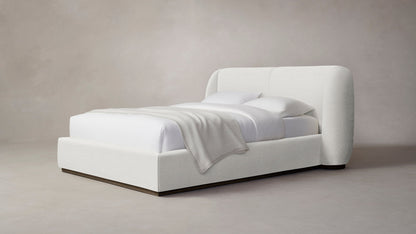 The Smith  - Performance Chenille Alabaster Bed - 42" Headboard