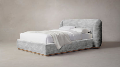 The Smith  - Performance Textured Tweed Alpine Bed - 42" Headboard