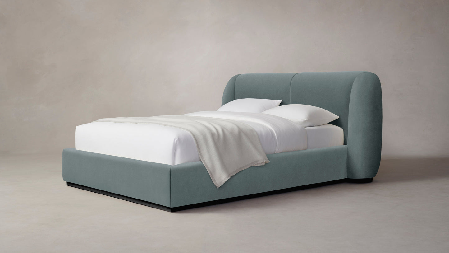 The Smith  - Performance Velvet Seafoam Bed - 42" Headboard