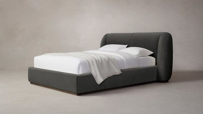 The Smith  - Performance Velvet Slate Bed - 42" Headboard