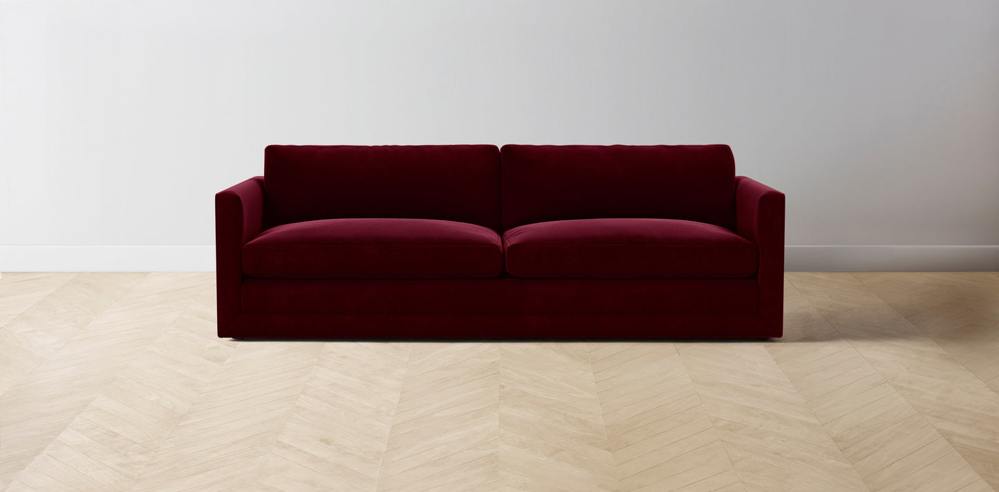 The Warren  - Mohair Crimson Sofa