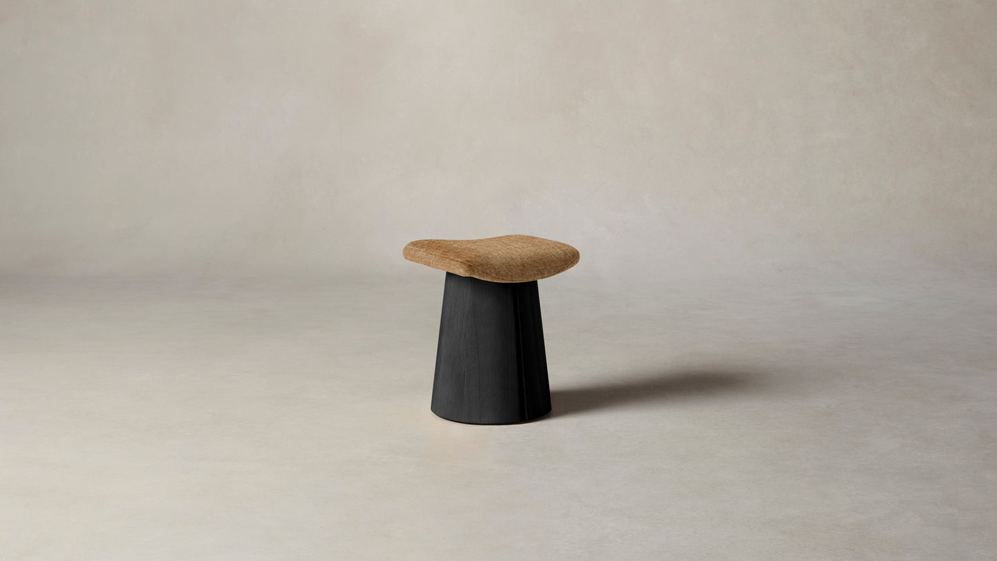 The Weston  - Belgian Linen Chai Accent Stool