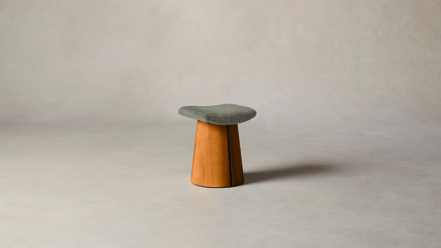 The Weston  - Belgian Linen Thyme Accent Stool