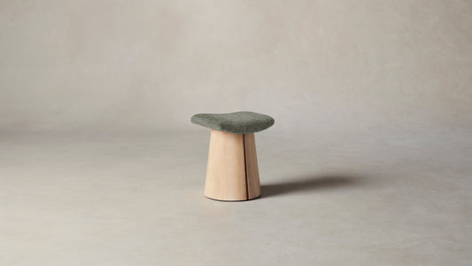 The Weston  - Belgian Linen Thyme Accent Stool