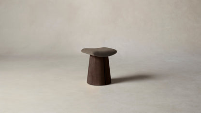 The Weston  - Mohair Mink Accent Stool