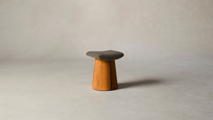 The Weston  - Mohair Mink Accent Stool