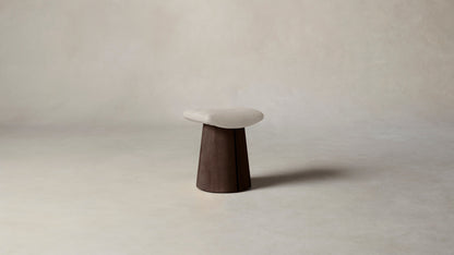 The Weston  - Nubuck Leather Sail Accent Stool