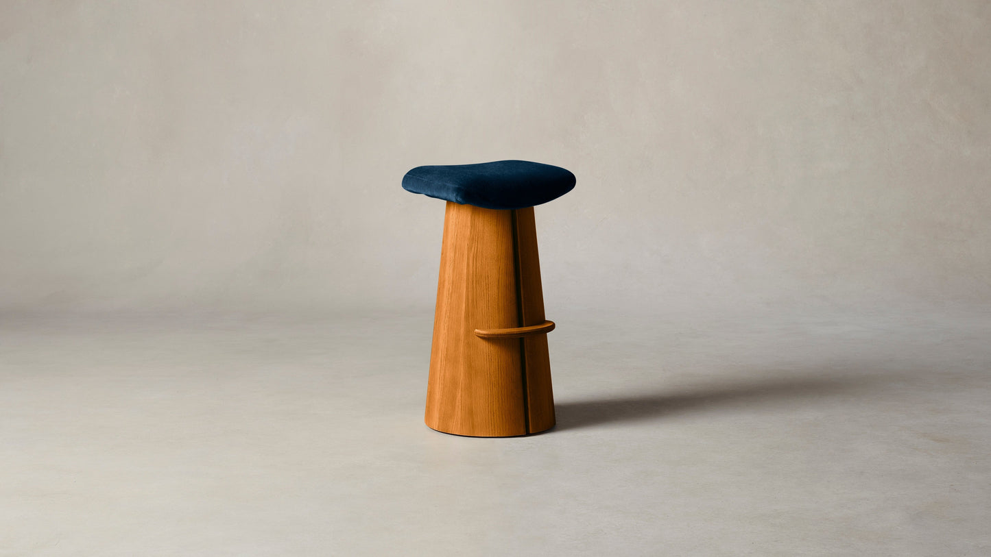 The Weston  - Mohair Admiral Bar and Counter Stool