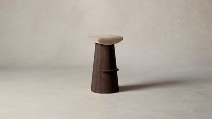 The Weston  - Mohair Almond Bar and Counter Stool