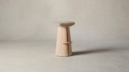 The Weston  - Mohair Almond Bar and Counter Stool