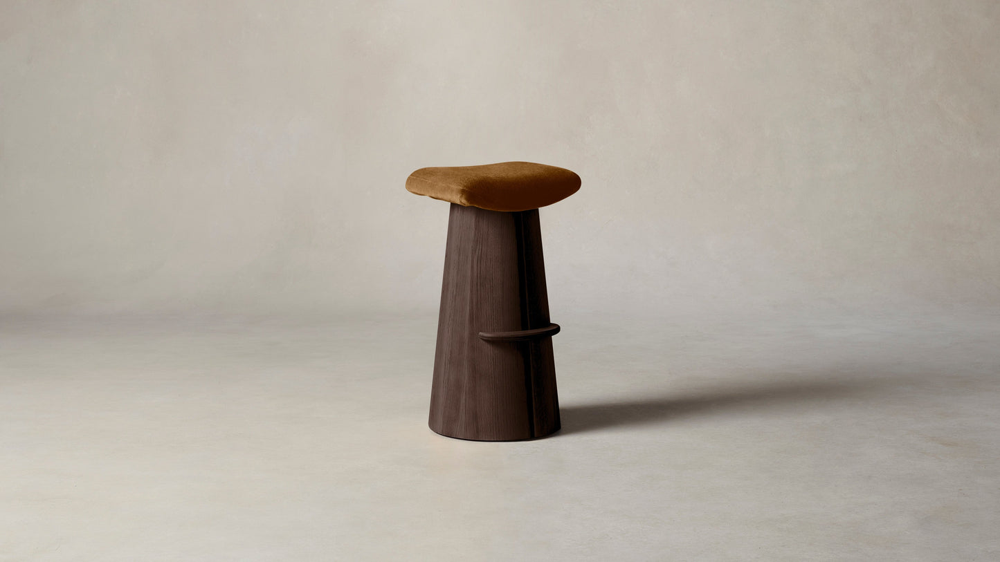 The Weston  - Mohair Brown Sugar Bar and Counter Stool