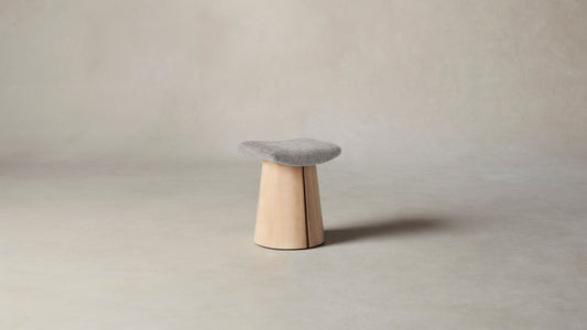 The Weston  - Belgian Linen Agate Stool