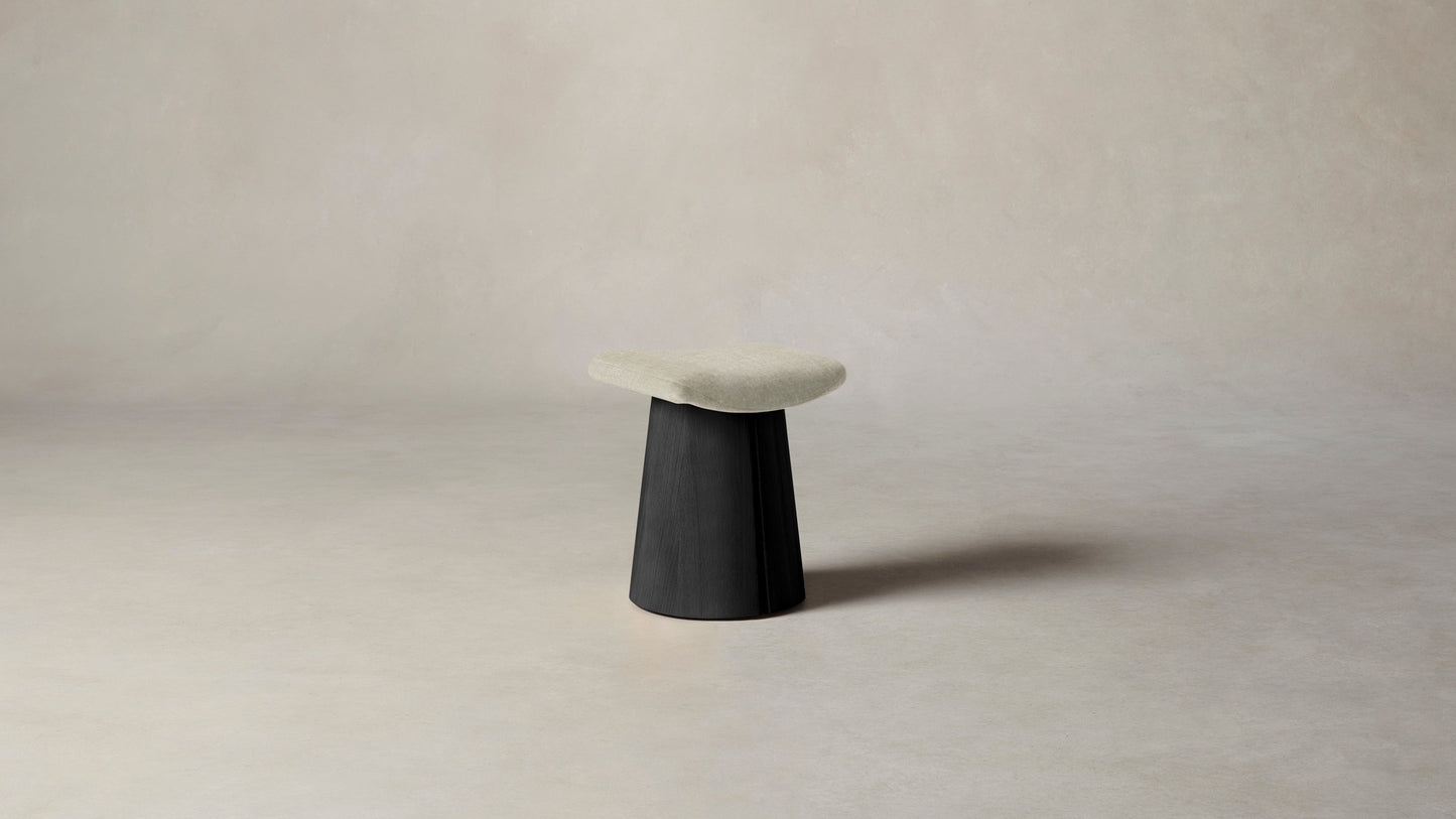 The Weston  - Belgian Linen Alder Stool