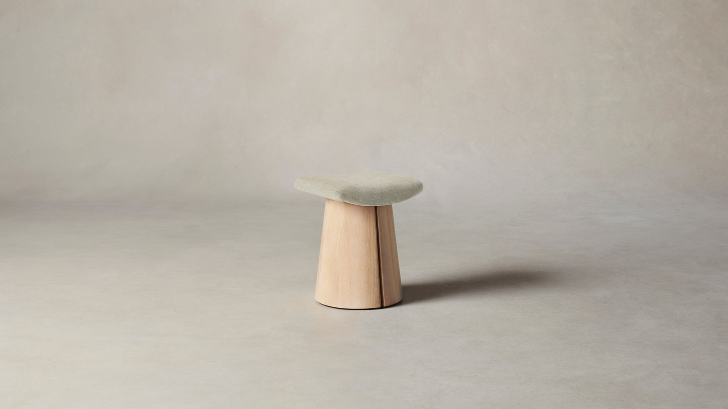 The Weston  - Belgian Linen Alder Stool